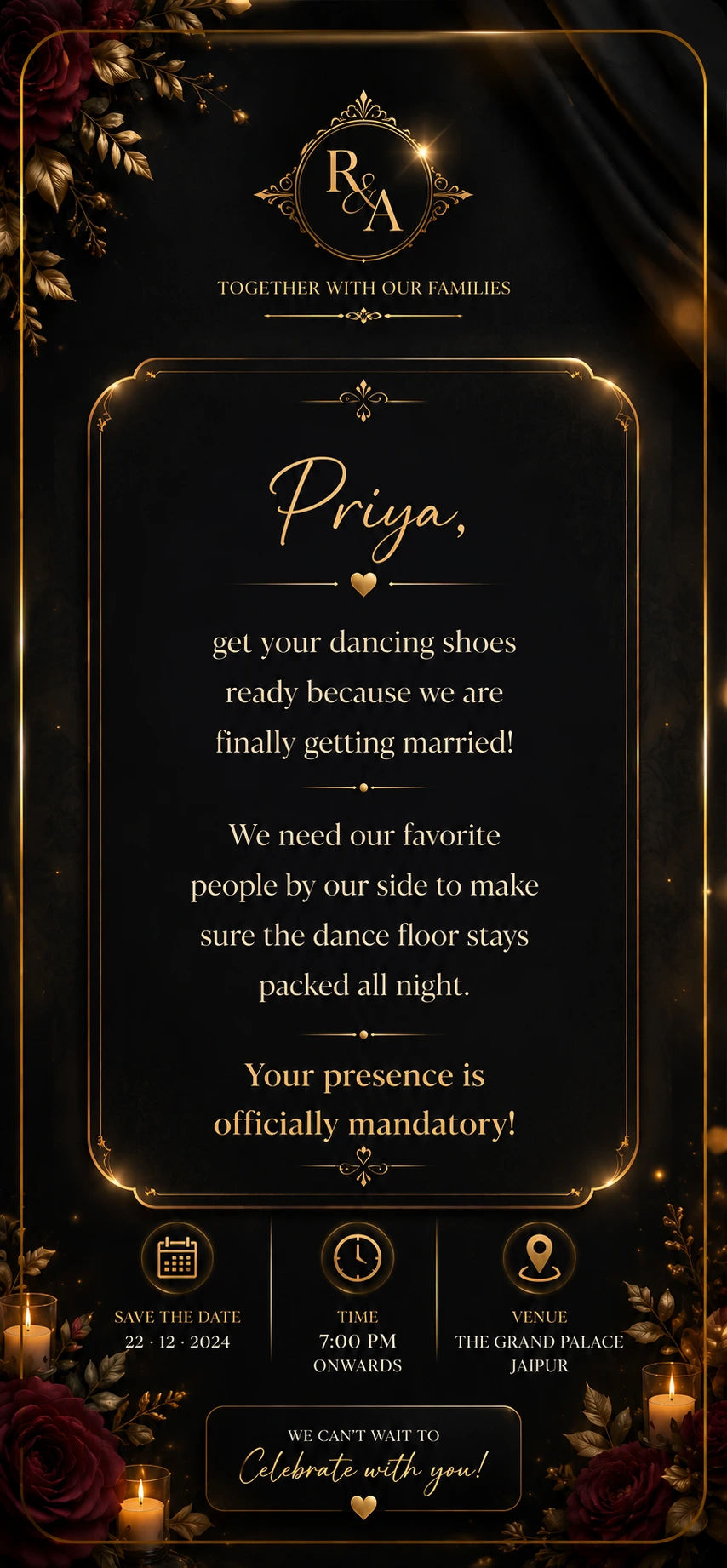 Invite Preview Priya