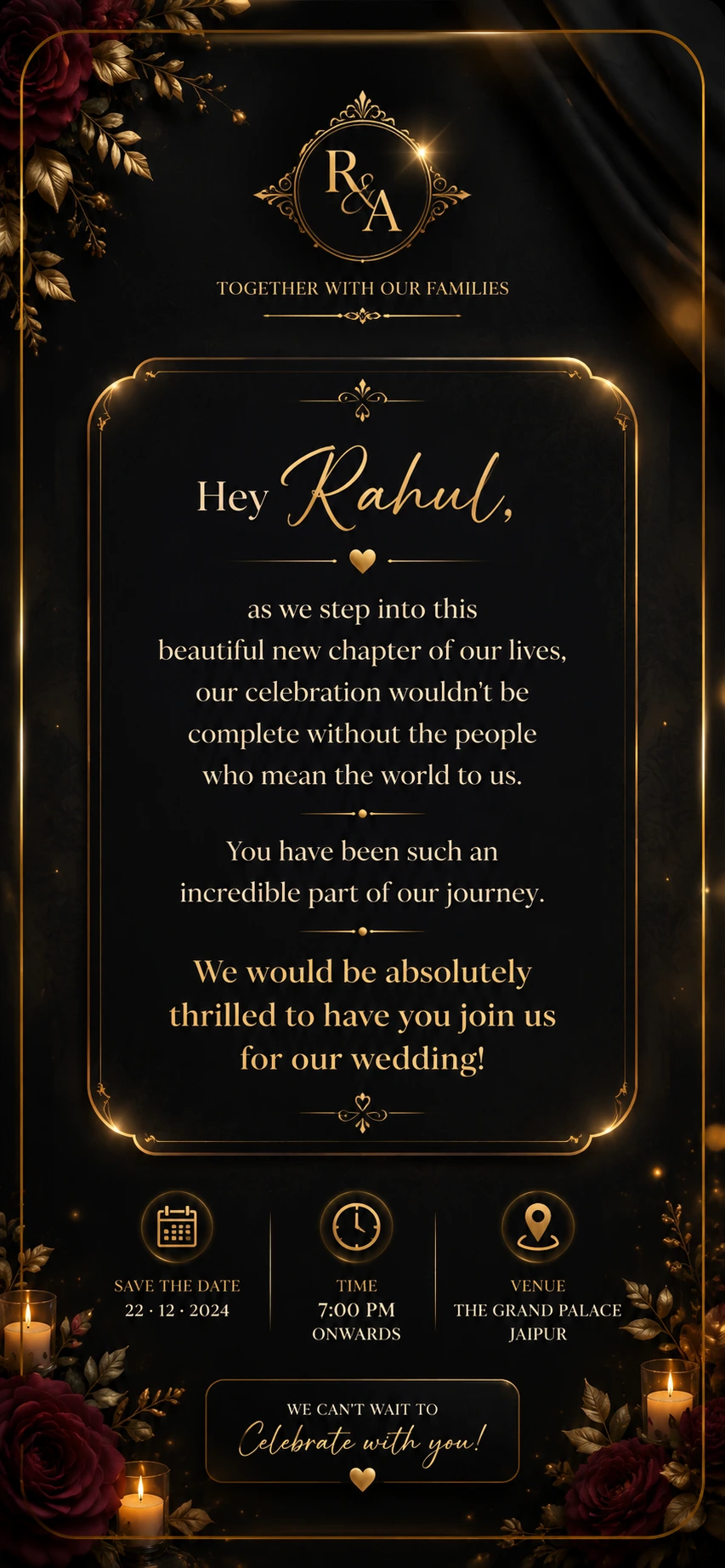 Invite Preview Rahul